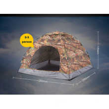 Tente de camping automatique de camouflage à couche double de 3 à 4 personnes